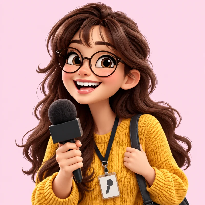 Kasia – studentka dziennikarstwa z mikrofonem
